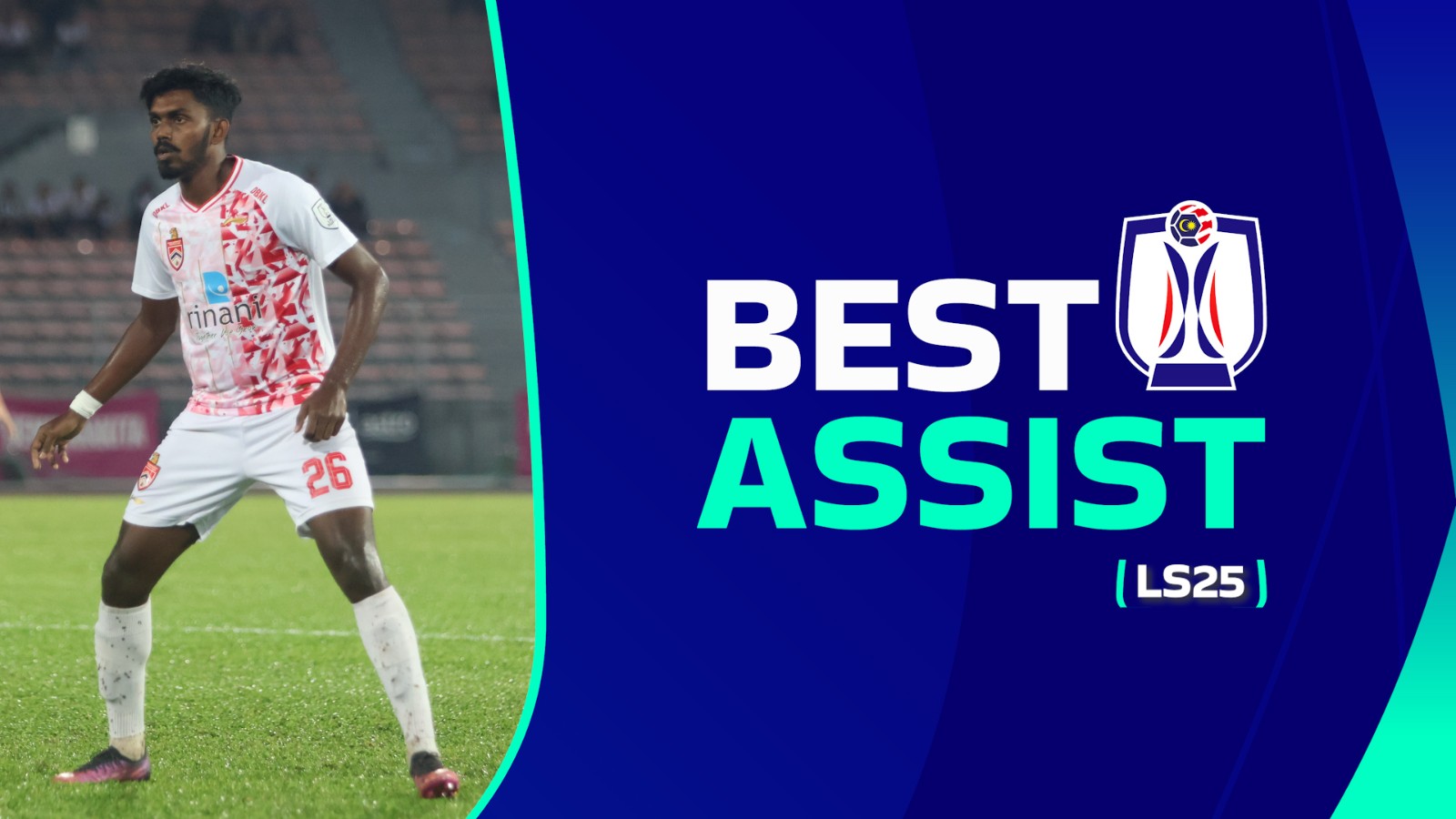 Malaysian Football League Best Assist LS25 Liga Super 2023